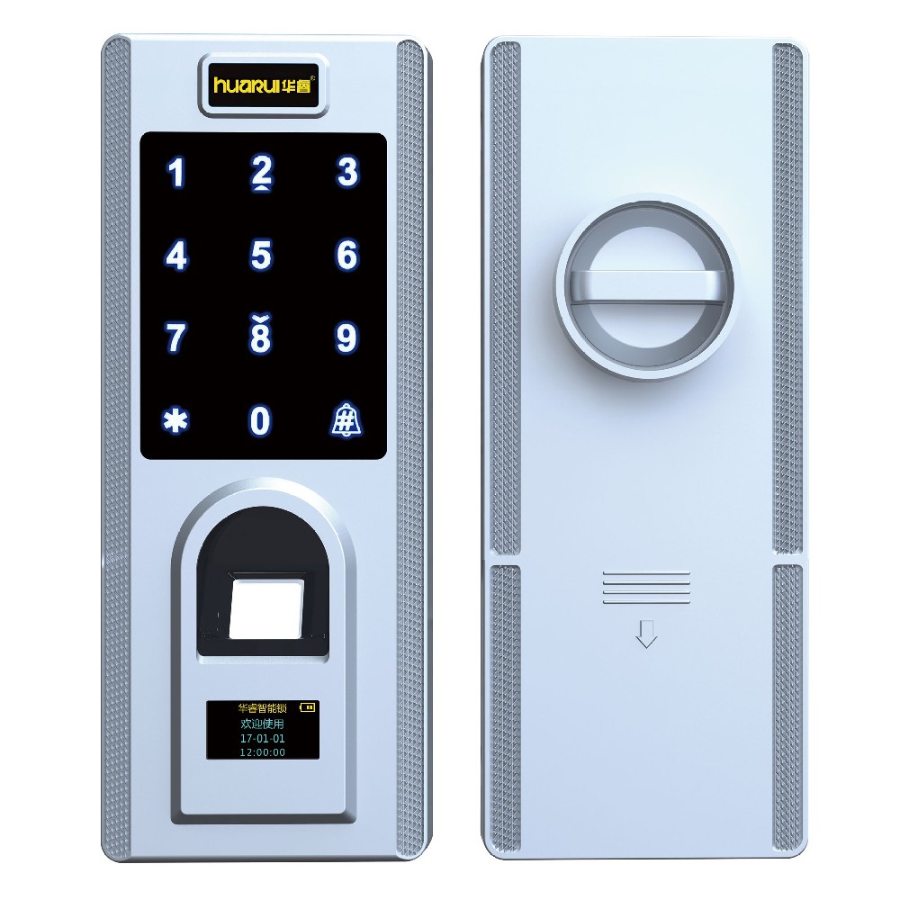 Fingerprint lock of glass door